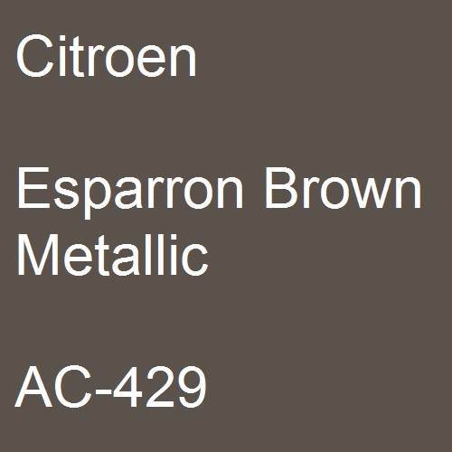 Citroen, Esparron Brown Metallic, AC-429.